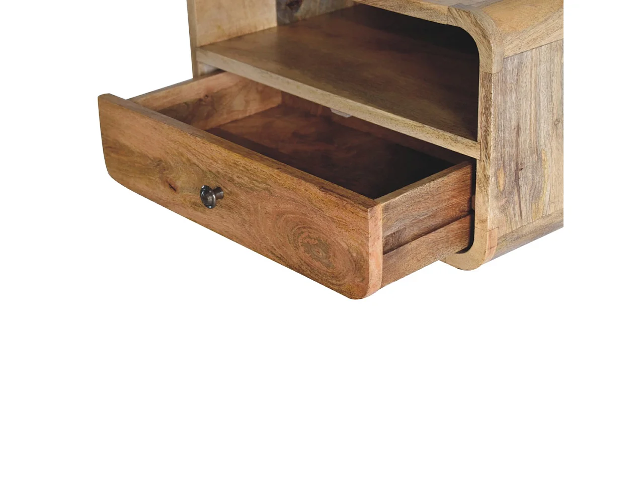 Duża szafka nocna Floating Oak-ish z otworem