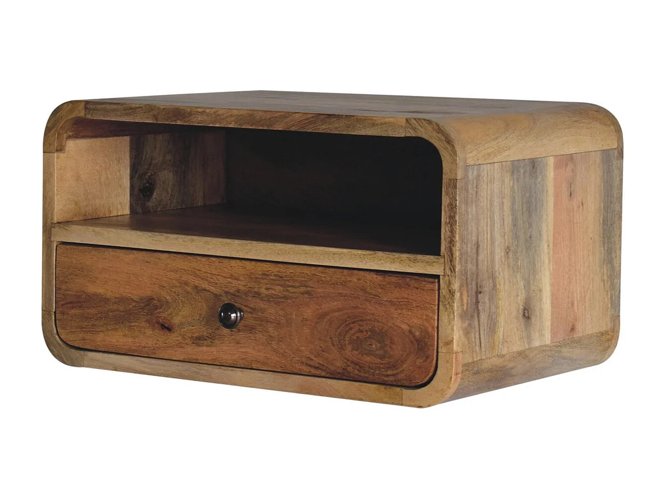 Duża szafka nocna Floating Oak-ish z otworem