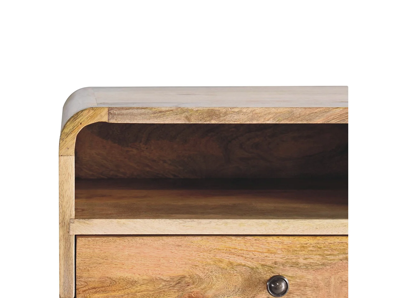 Duża szafka nocna Floating Oak-ish z otworem