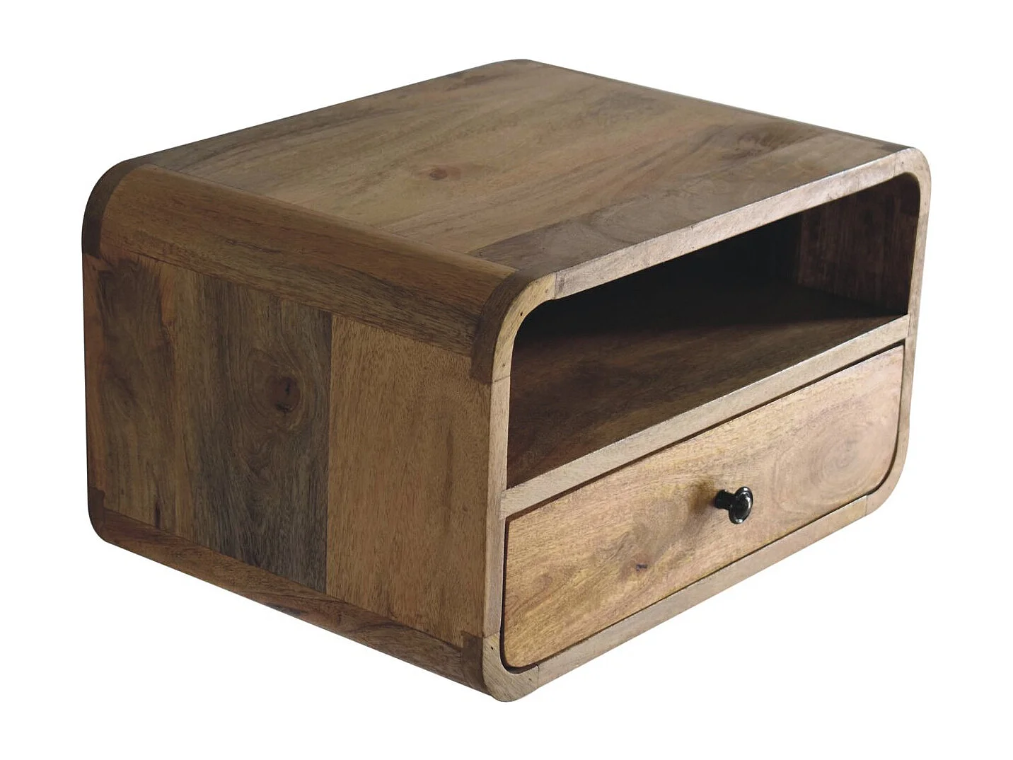 Duża szafka nocna Floating Oak-ish z otworem