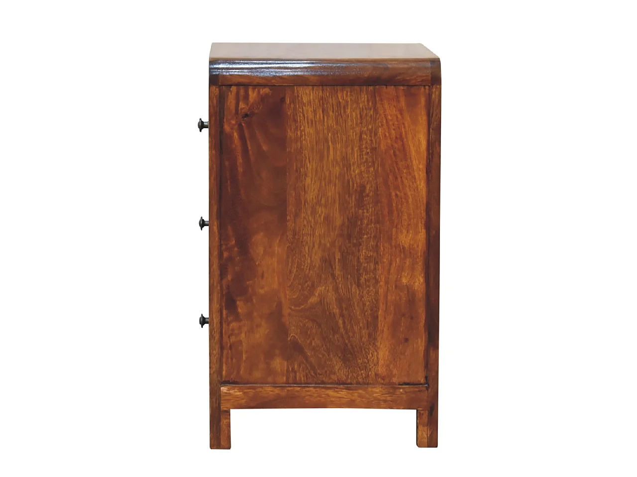 Naya nattduksbord från Artisan Furniture, med 3 lådor, brunt.