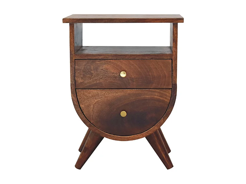 Geteilter Eichen Nachttisch