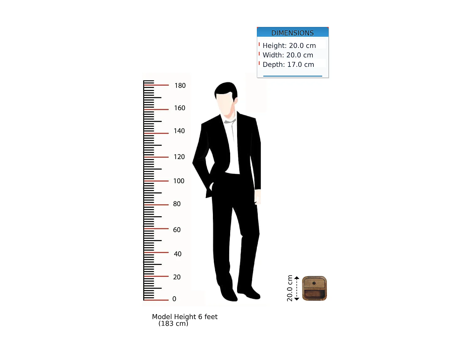 Artisan Furniture Mesa de Cabeceira Extra Mini Curvada em Madeira Maciça Oak-ish, 1 Gaveta e Prateleira Aberta, Marrom Claro