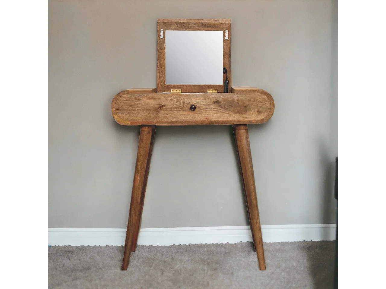 Table de maquillage Mini Oak-ish Ronde