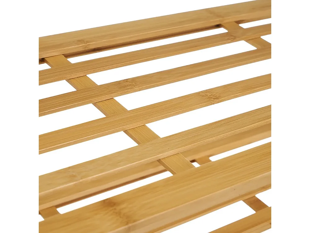 Meuble à chaussures en bambou coloris naturel - Longueur 70 x Profondeur 26 x Hauteur 50 cm