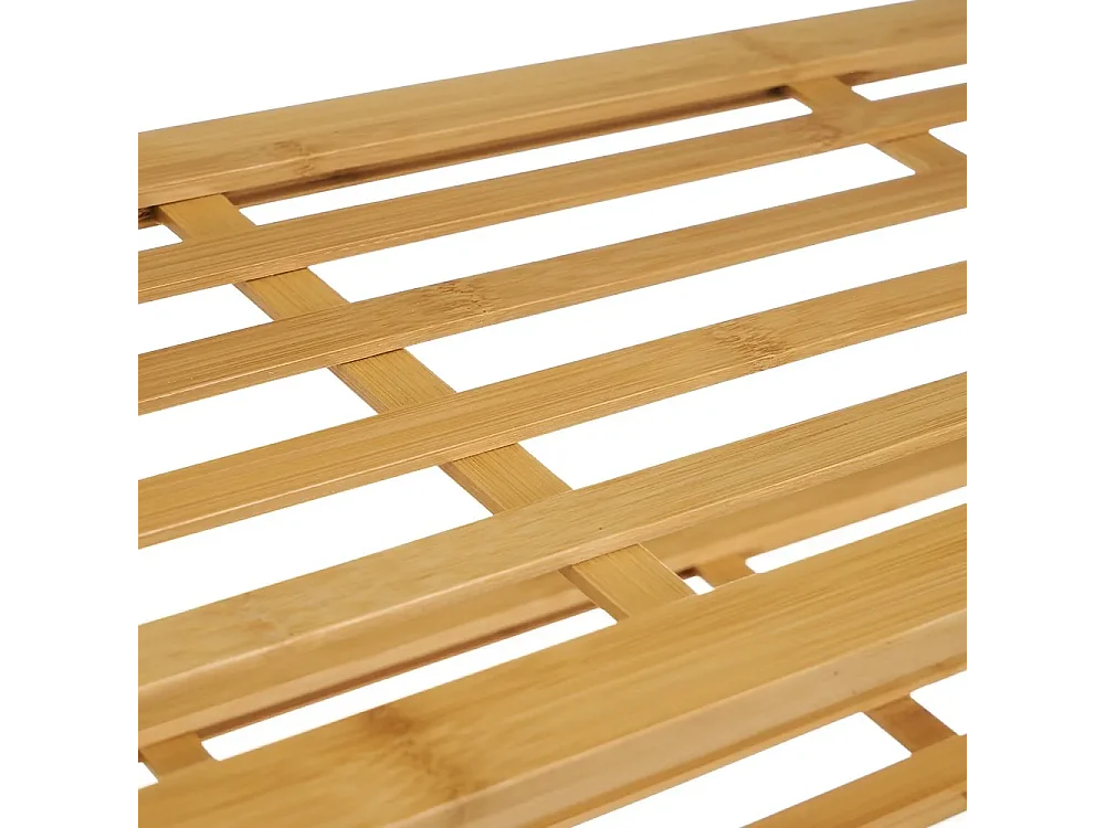 Meuble à chaussures en bambou coloris naturel - Longueur 70 x Profondeur 26 x Hauteur 50 cm