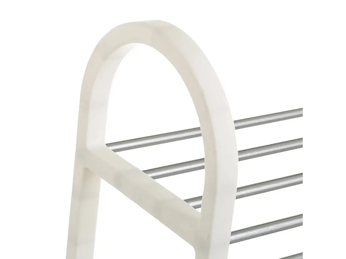 ARMOIRE À CHAUSSURES 5 TABLETTES BLANC 50 X 19 X 82 CM