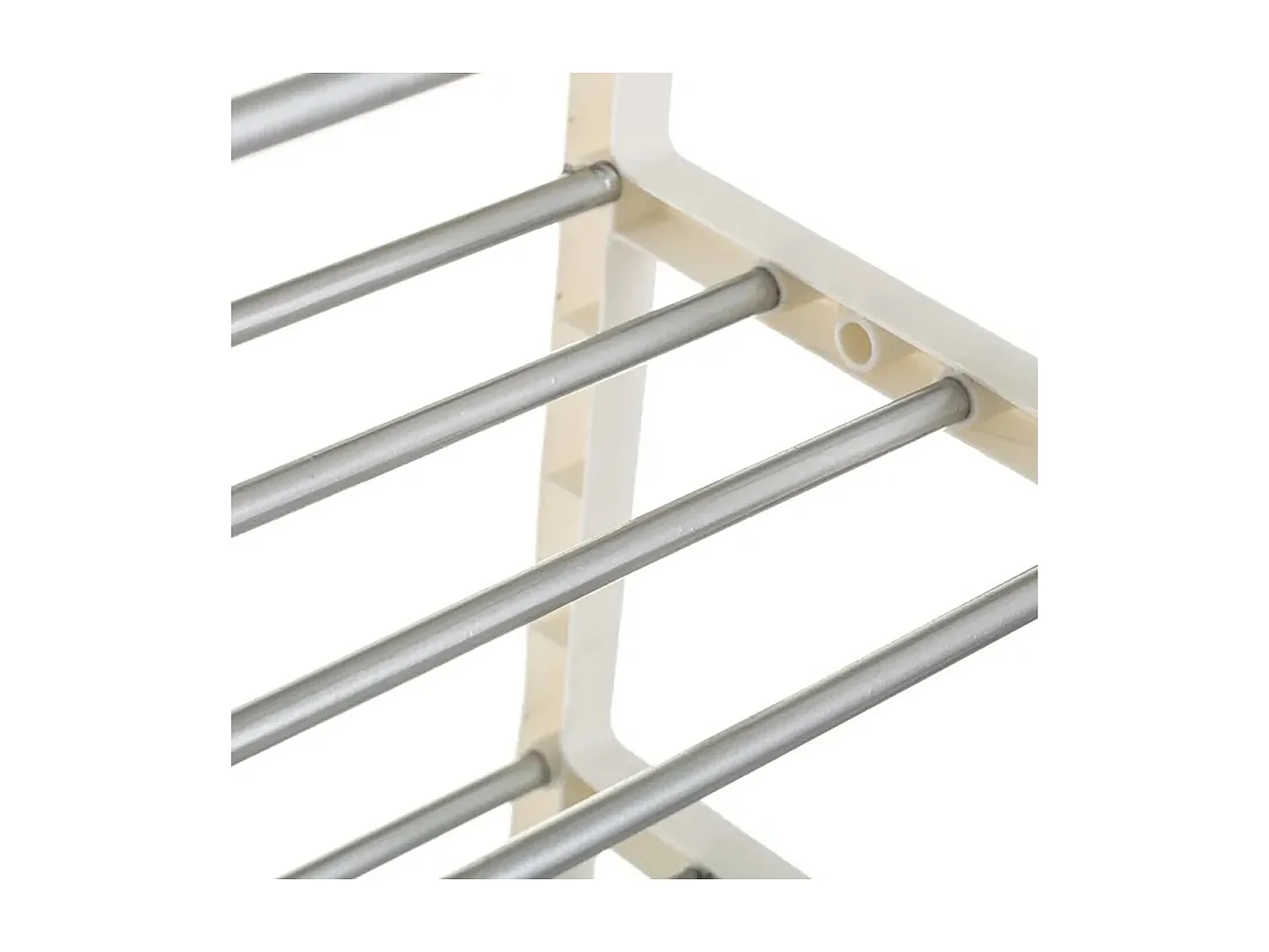 ARMOIRE À CHAUSSURES 5 TABLETTES BLANC 50 X 19 X 82 CM