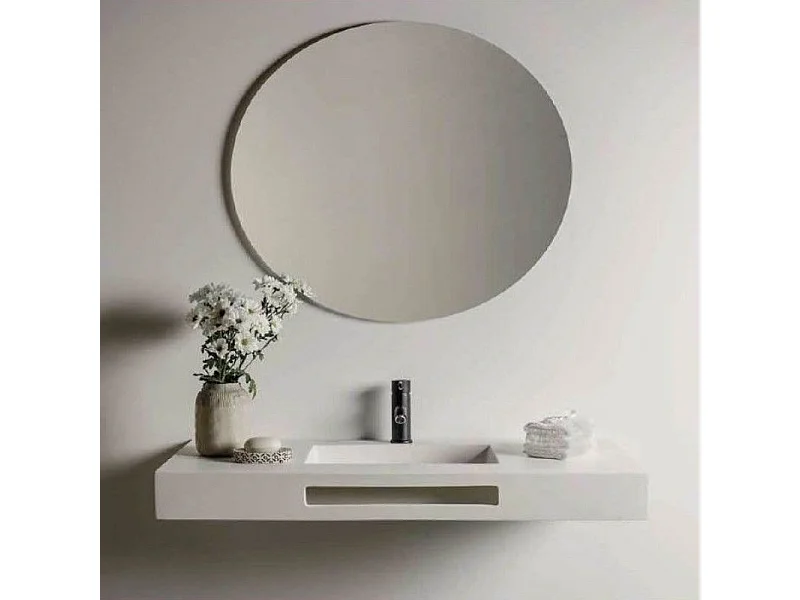 Encimera Inca + 1 Lavabo + Faldón Solid Surface - Con un agujero