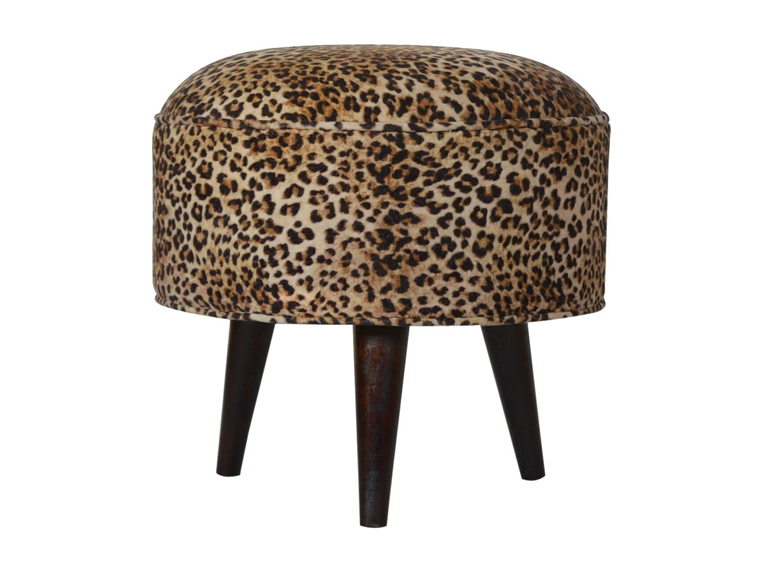 Taburete de leopardo estilo escandinavo