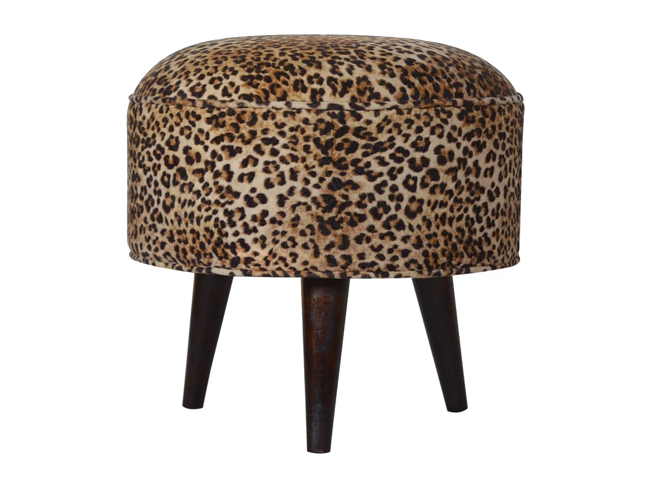 Taburete de leopardo estilo escandinavo