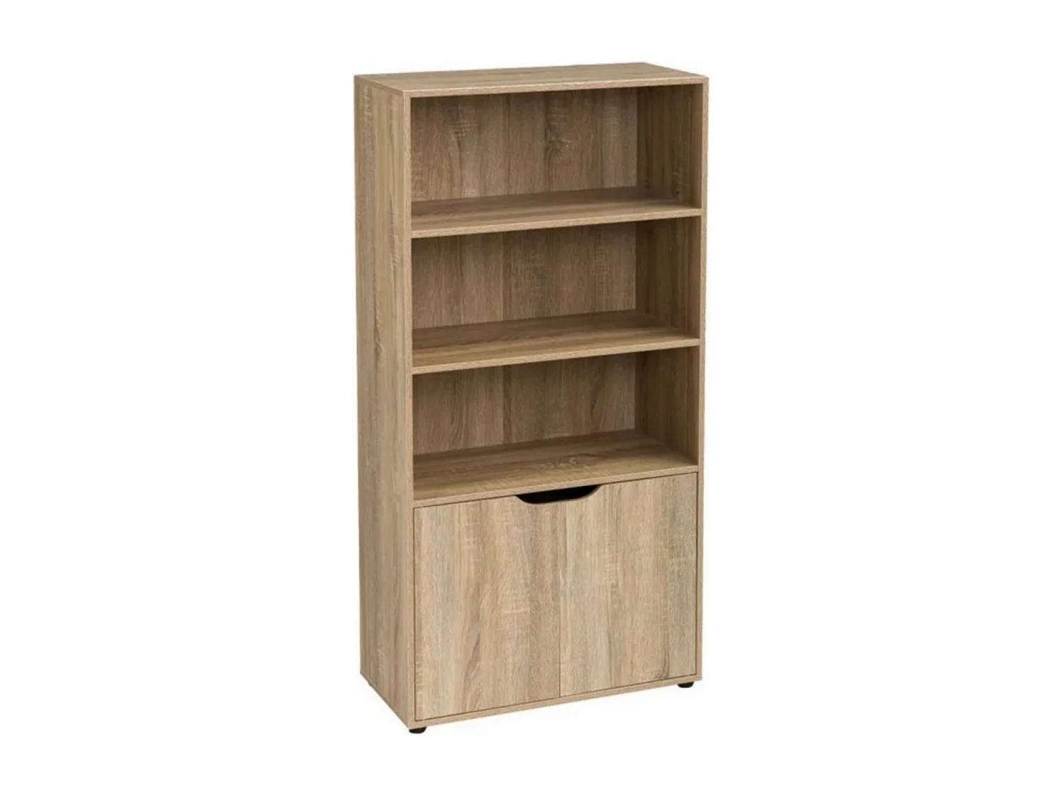 Bibliothèque meuble étagère coloris naturel - Longueur 59 x Profondeur 29 x Hauteur 119 cm