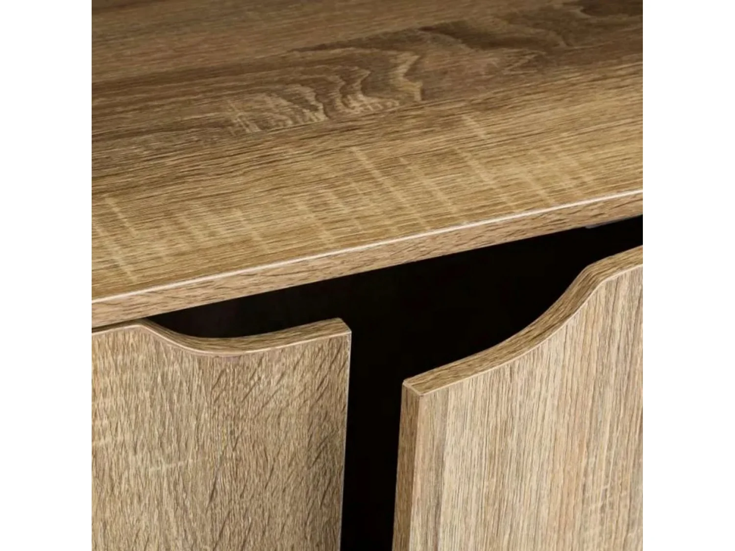 Bibliothèque meuble étagère coloris naturel - Longueur 59 x Profondeur 29 x Hauteur 119 cm