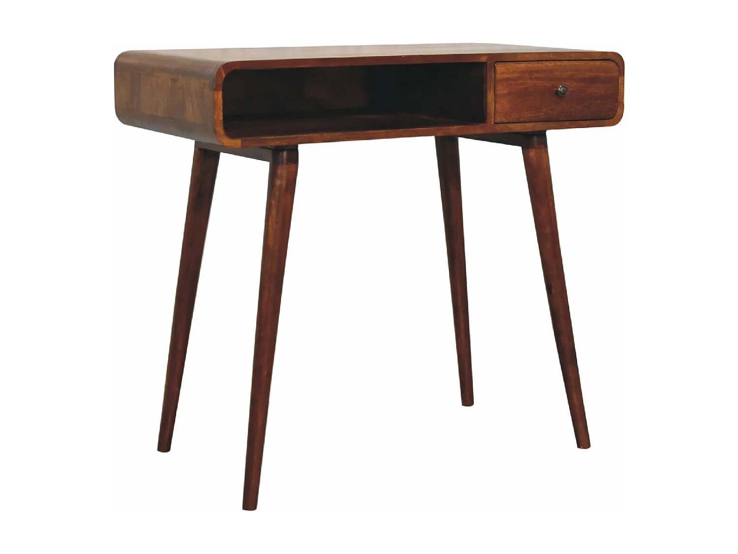 Bureau Curved Chestnut