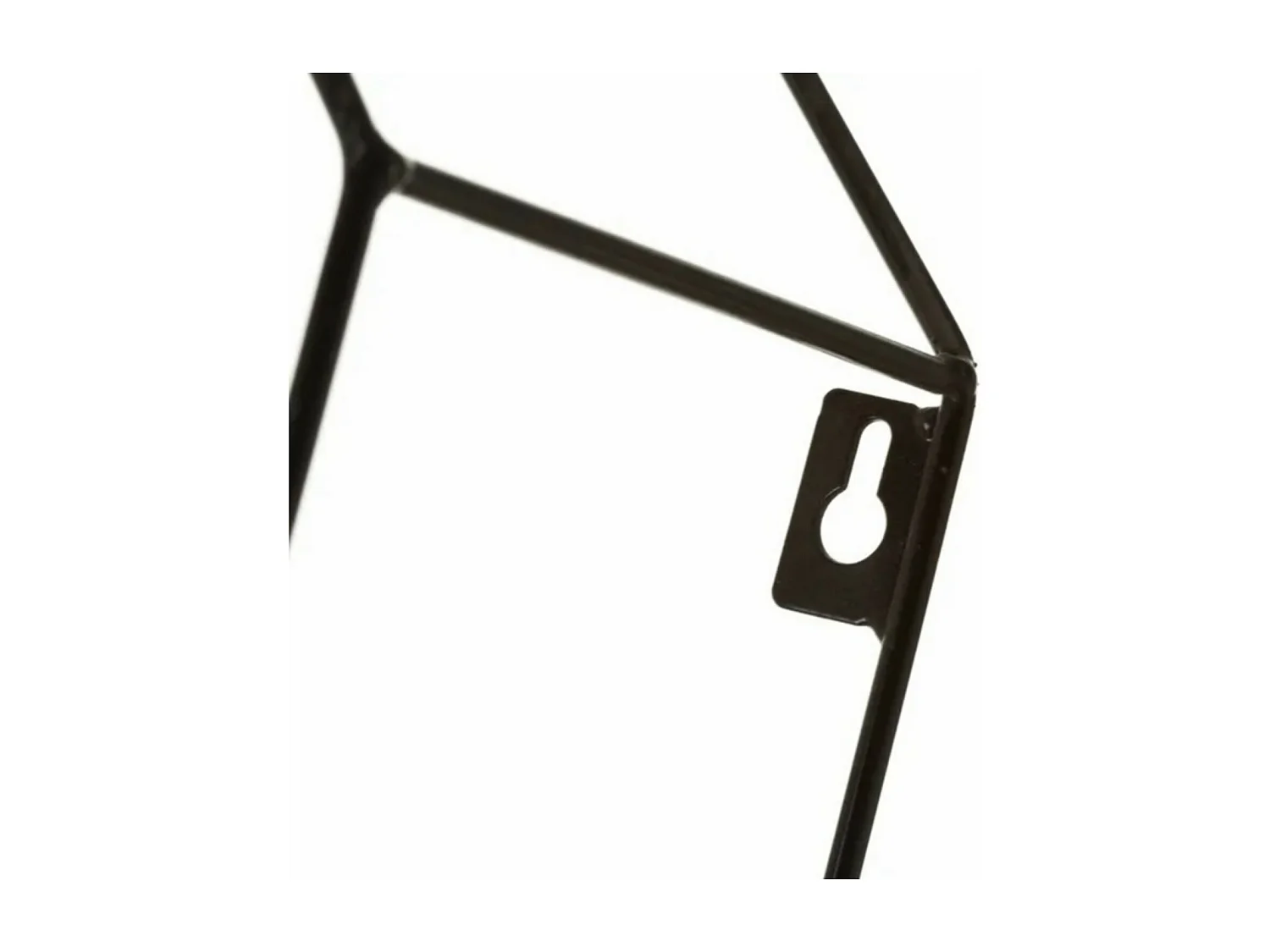 Bibliothèque étagère murale coloris naturel/noir - Longueur 51 x Profondeur 11,50 x Hauteur 51 cm