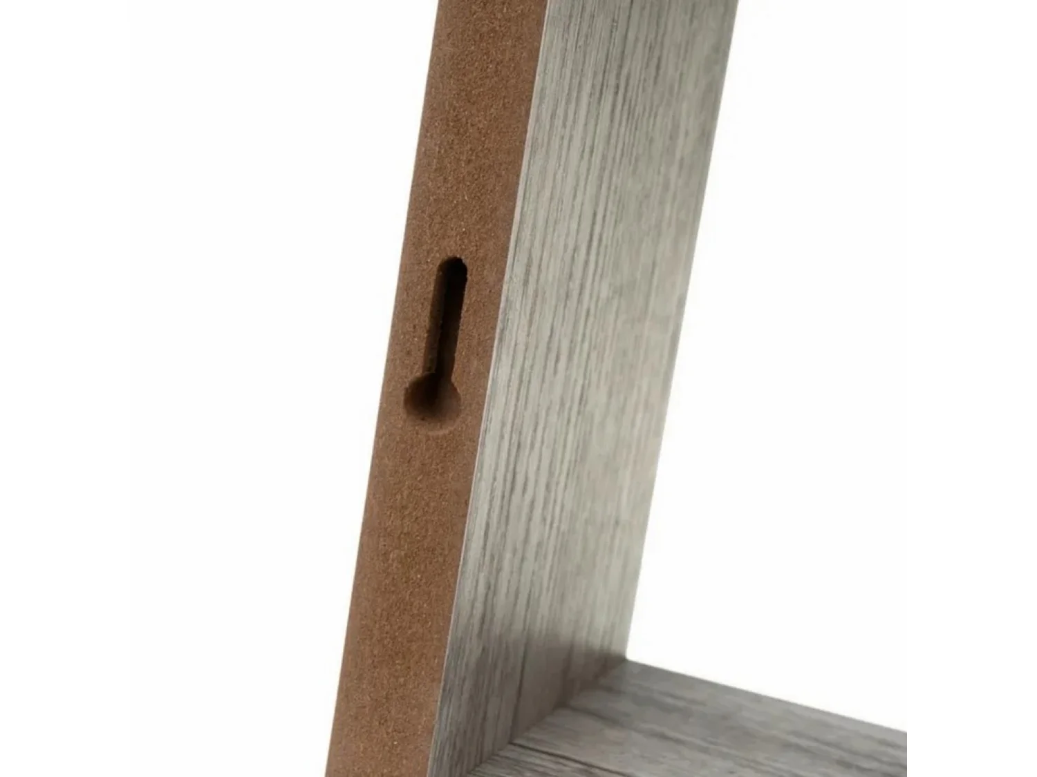 Set de 3 cubes étagères murales coloris gris - Longueur 25 x Profondeur 25 x Hauteur 9 cm