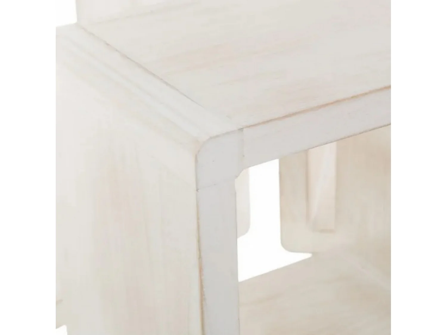 Set de 3 cubes étagères murales coloris blanc - Longueur 38 x Profondeur 38 x Hauteur 20 cm