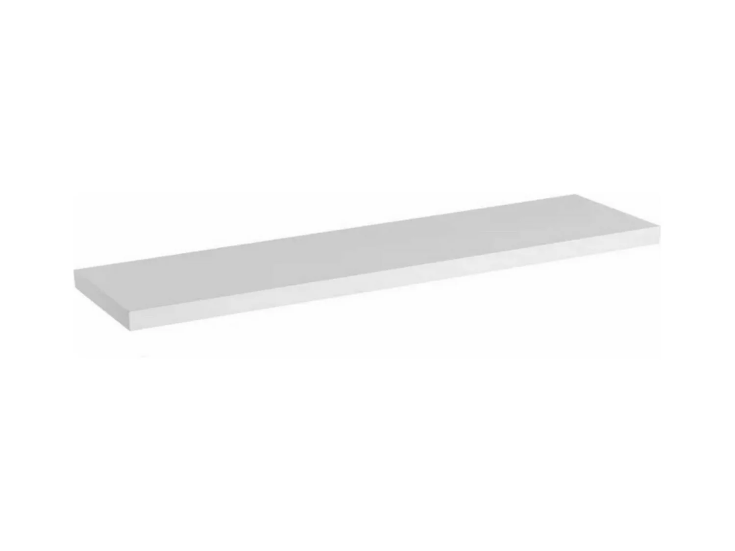 Etagère murale coloris blanc - Longueur 120 x Profondeur 23,50 x Hauteur 3,80 cm