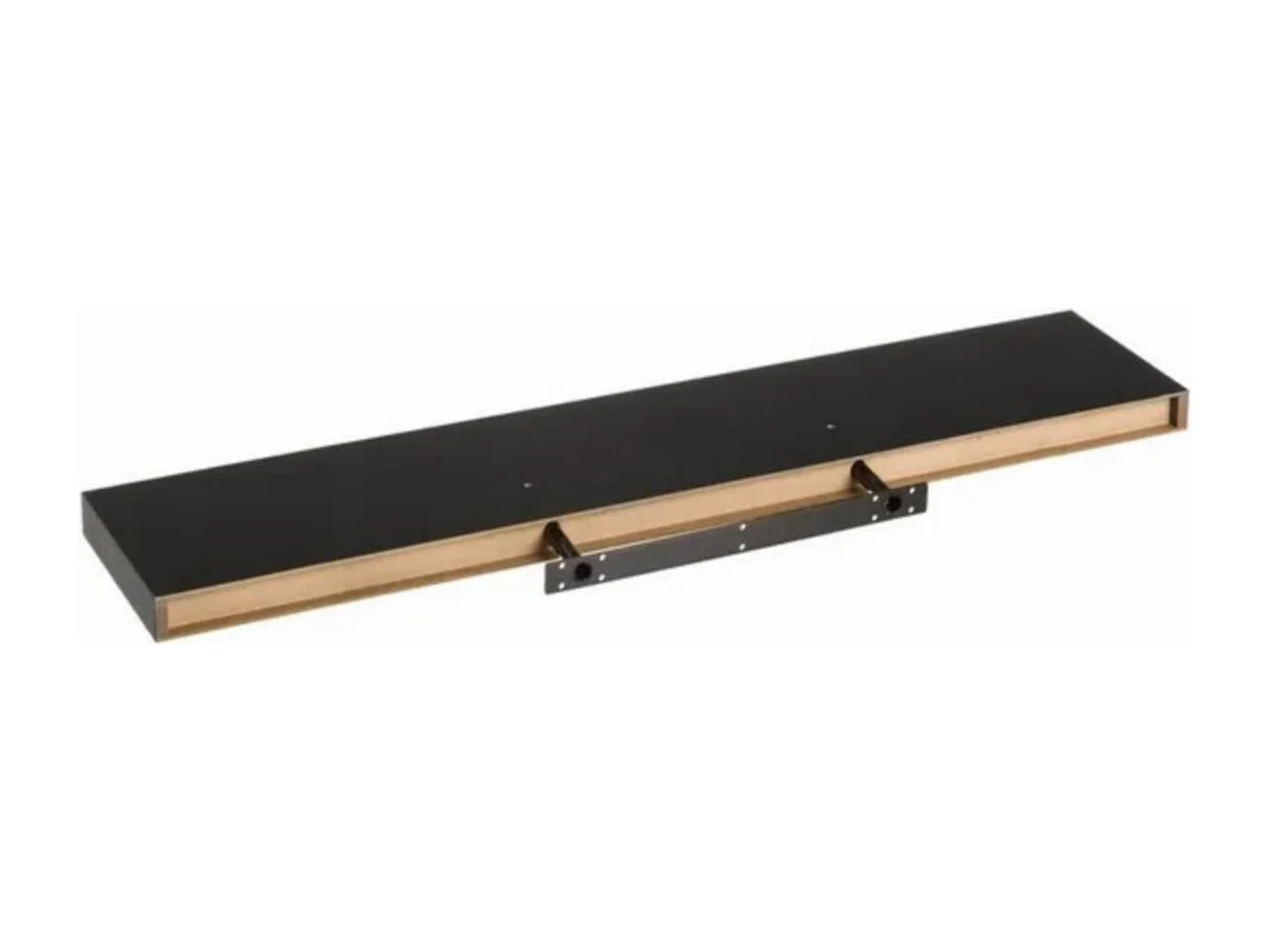 Etagère murale coloris noir - Longueur 100 x Profondeur 23,50 x Hauteur 3,80 cm