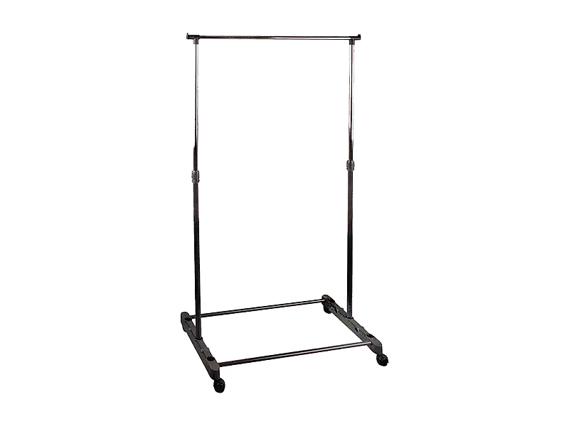 Portant en métal coloris noir - Longueur 70 x Profondeur 42 x Hauteur 145 cm.