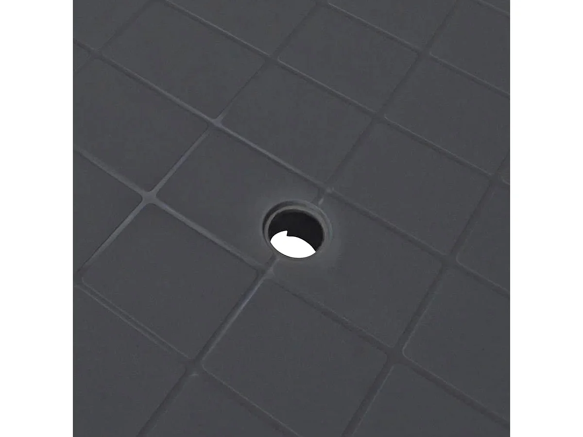 Table de jardin, table de salle à manger d'extérieur coloris gris anthracite - Longueur 101 x Profondeur 68 x Hauteur 72 cm