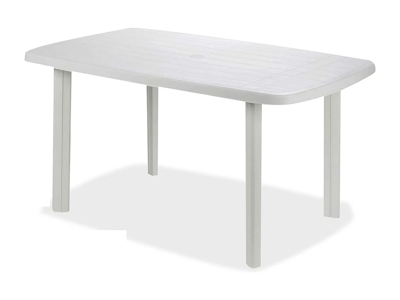 Table de jardin rectangulaire, table de salle à manger d'extérieur - Longueur 137 x Profondeur 85 x Hauteur 72 cm