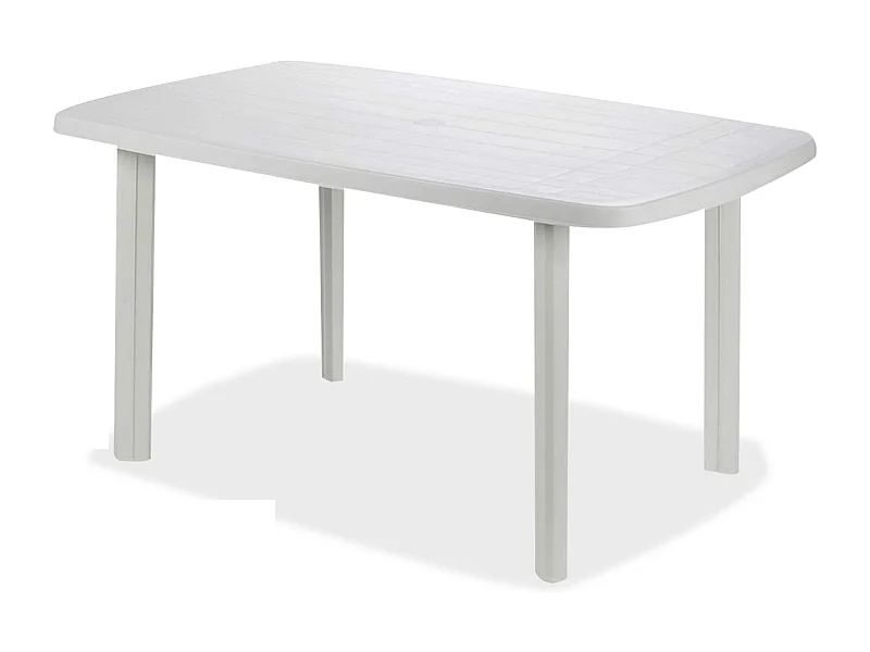 Table de jardin rectangulaire, table de salle à manger d'extérieur - Longueur 137 x Profondeur 85 x Hauteur 72 cm