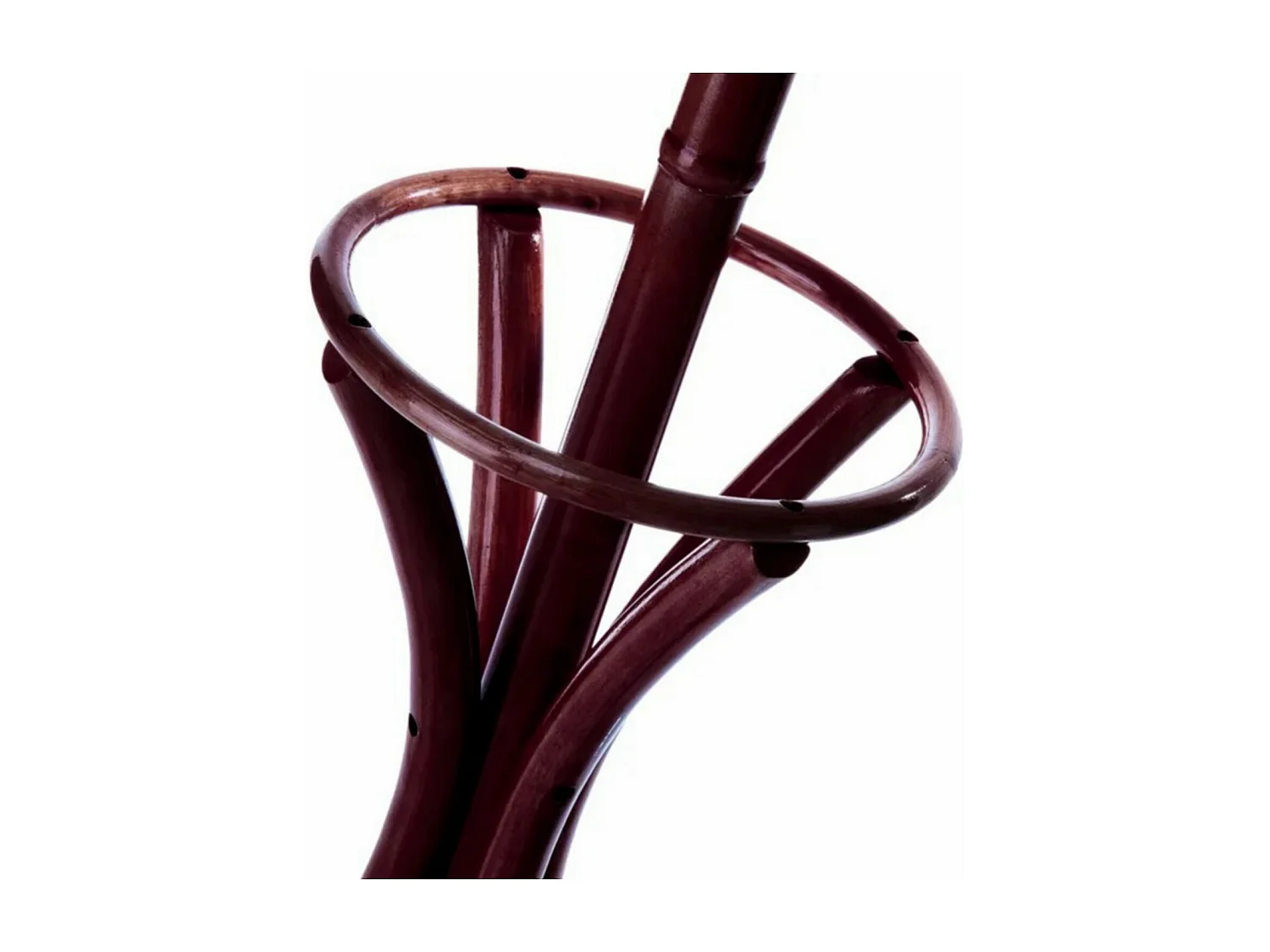 Porte-manteau coloris acajou - Longueur 51 x Profondeur 51 x Hauteur 184 cm