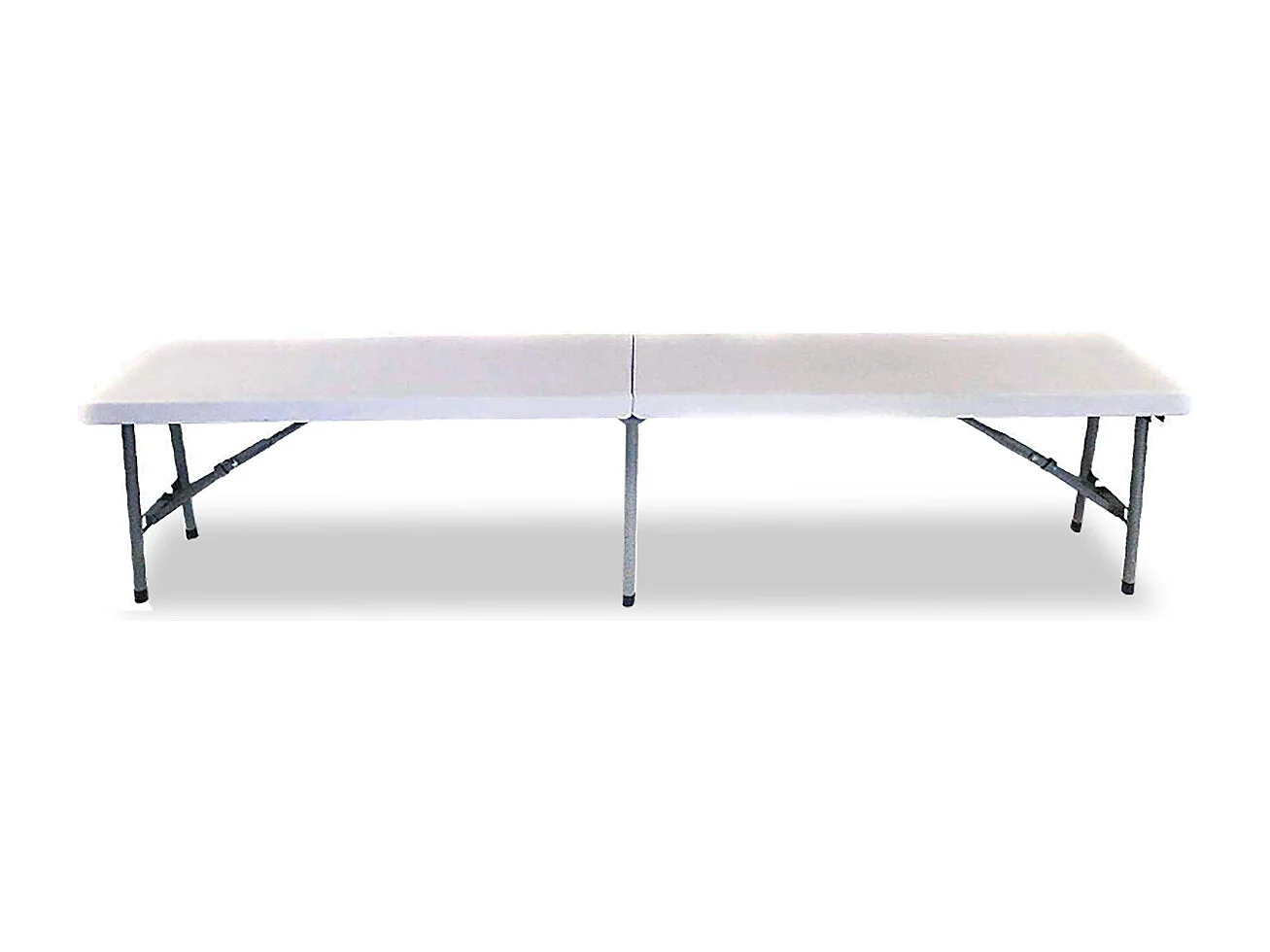Banc de jardin pliant 3 places, banc d'extérieur avec pieds en aluminium - Longueur 180 x Profondeur 29 x Hauteur 44 cm