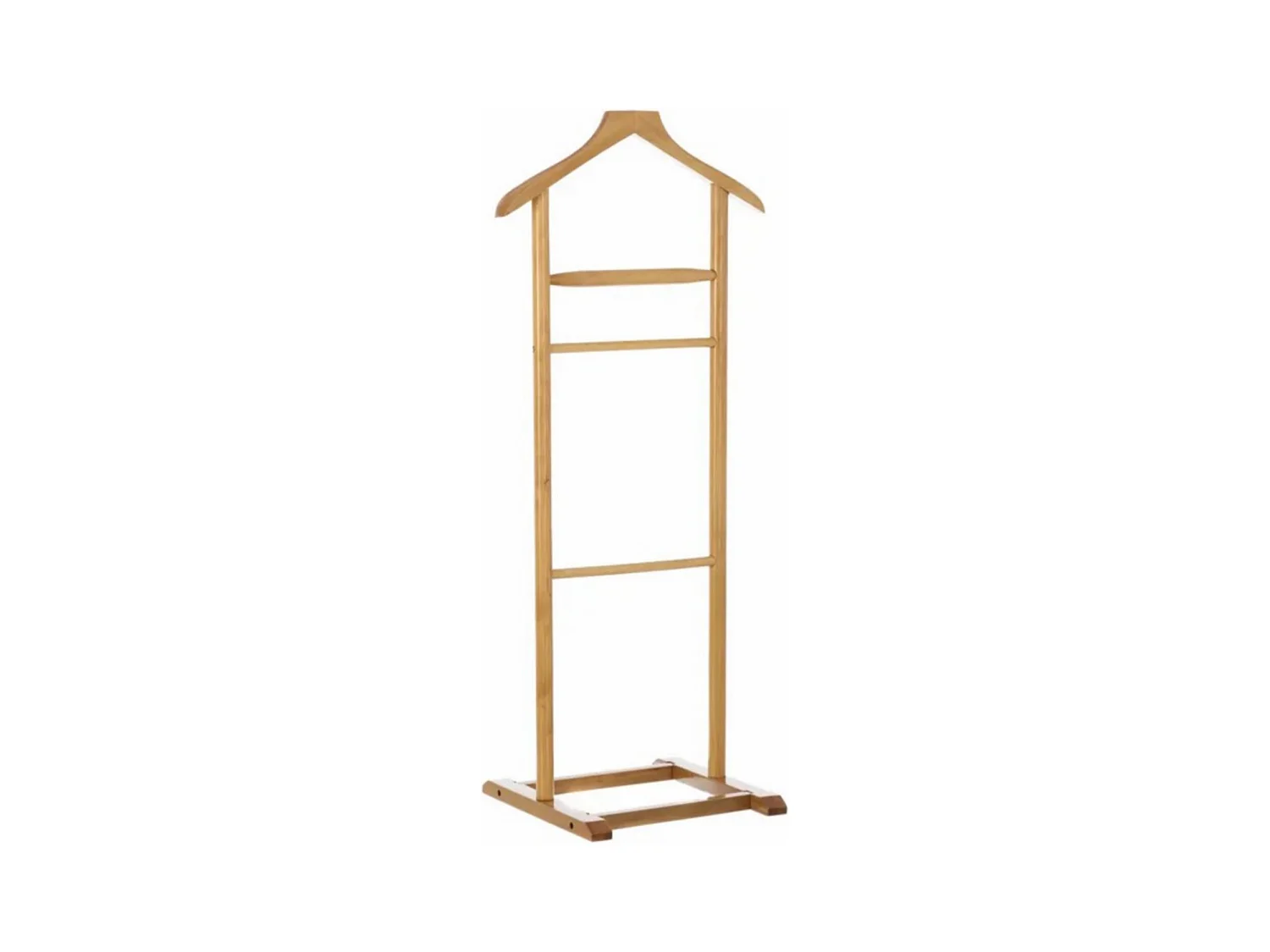 Valet de nuit en bois coloris naturel - Longueur 48 x Profondeur 36 x Hauteur 107 cm