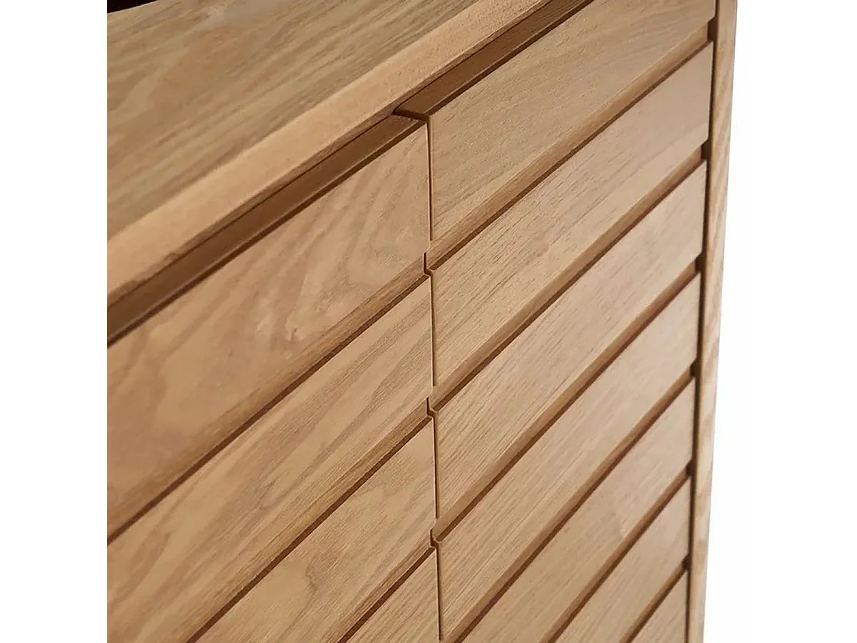 Meuble sous-lavabo de salle de bain, meuble de rangement en MDF coloris naturel - Longueur 60 x Hauteur 60 x Profondeur 30 cm