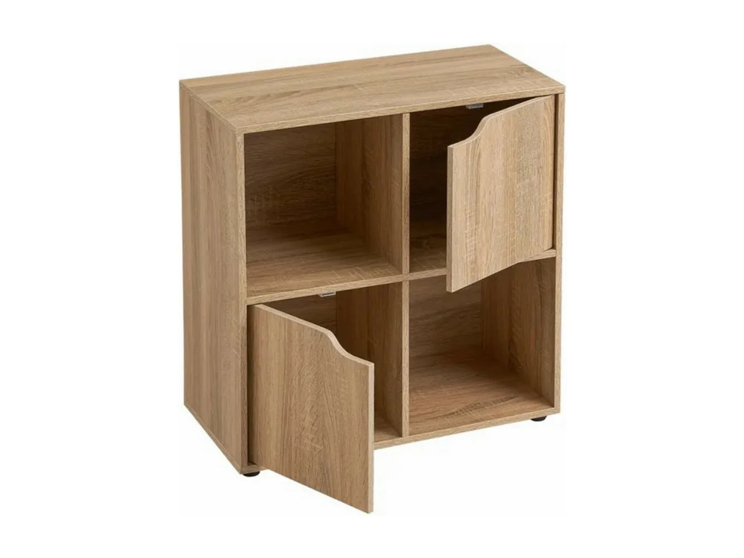 Meuble étagère meuble de rangement coloris naturel - Longueur 60 x Profondeur 29,50 x Hauteur 61,50 cm