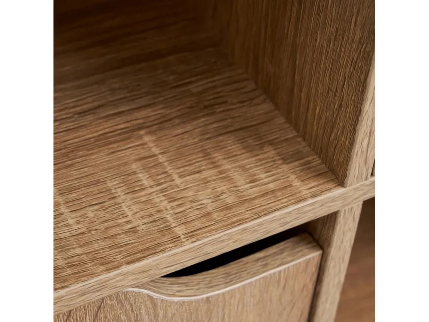 Meuble étagère meuble de rangement coloris naturel - Longueur 60 x Profondeur 29,50 x Hauteur 61,50 cm