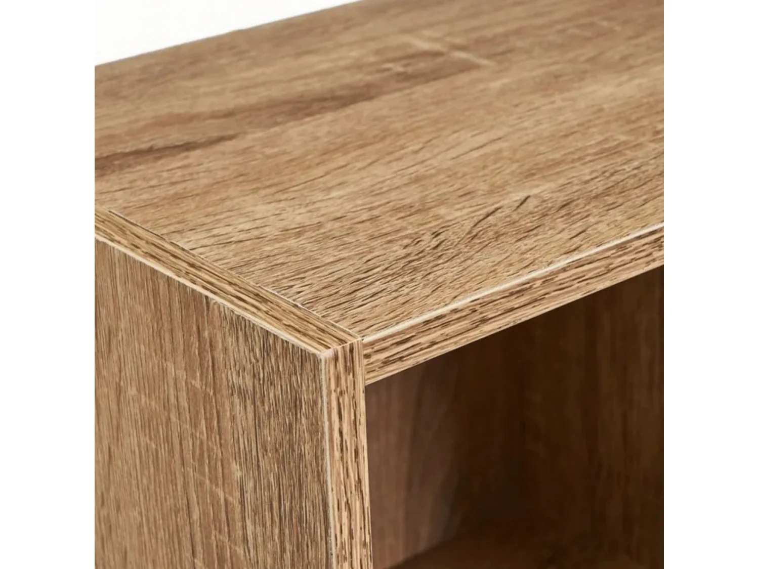 ÉTAGÈRE 4 TABLETTES "MDF" NATUREL 30 X 24 X 106 CM