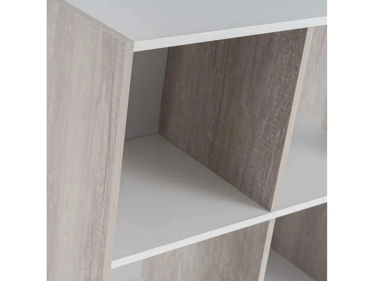 Meuble étagère coloris blanc - Longueur 60 x Profondeur 29 x Hauteur 62 cm