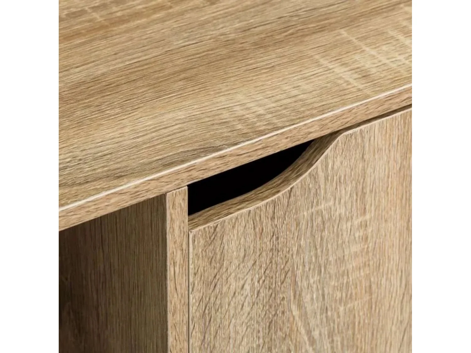 Bibliothèque meuble étagère meuble de rangement coloris naturel - Longueur 89 x Profondeur 29 x Hauteur 90 cm