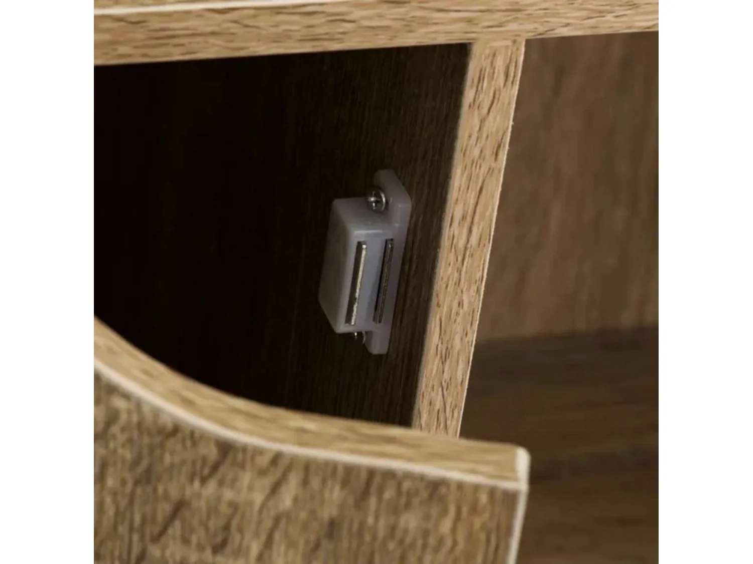 Bibliothèque meuble étagère meuble de rangement coloris naturel - Longueur 89 x Profondeur 29 x Hauteur 90 cm