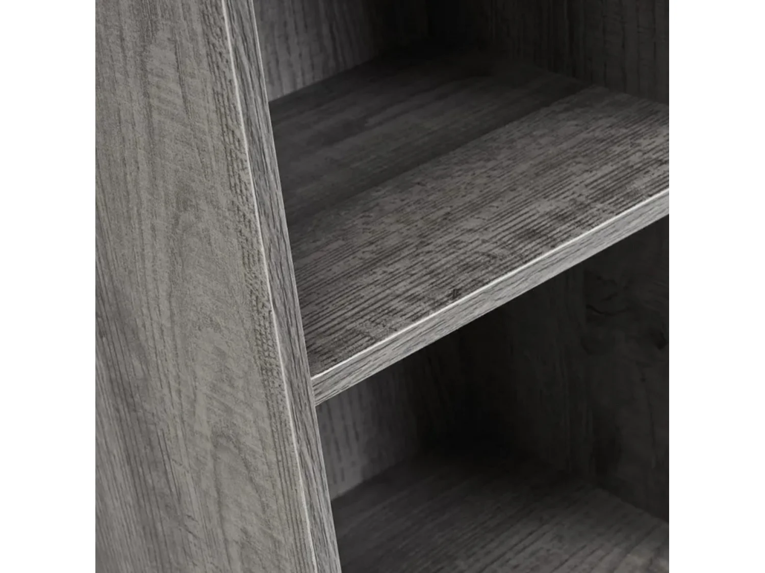 Meuble étagère coloris gris - Longueur 30 x Profondeur 24 x Hauteur 54 cm