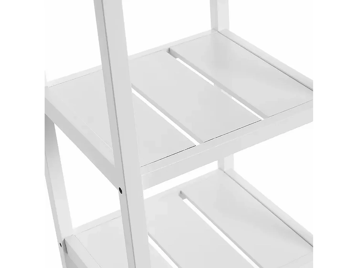 Meuble étagère Coloris Blanc - Longueur 37 x Profondeur 33 x Hauteur 140 cm