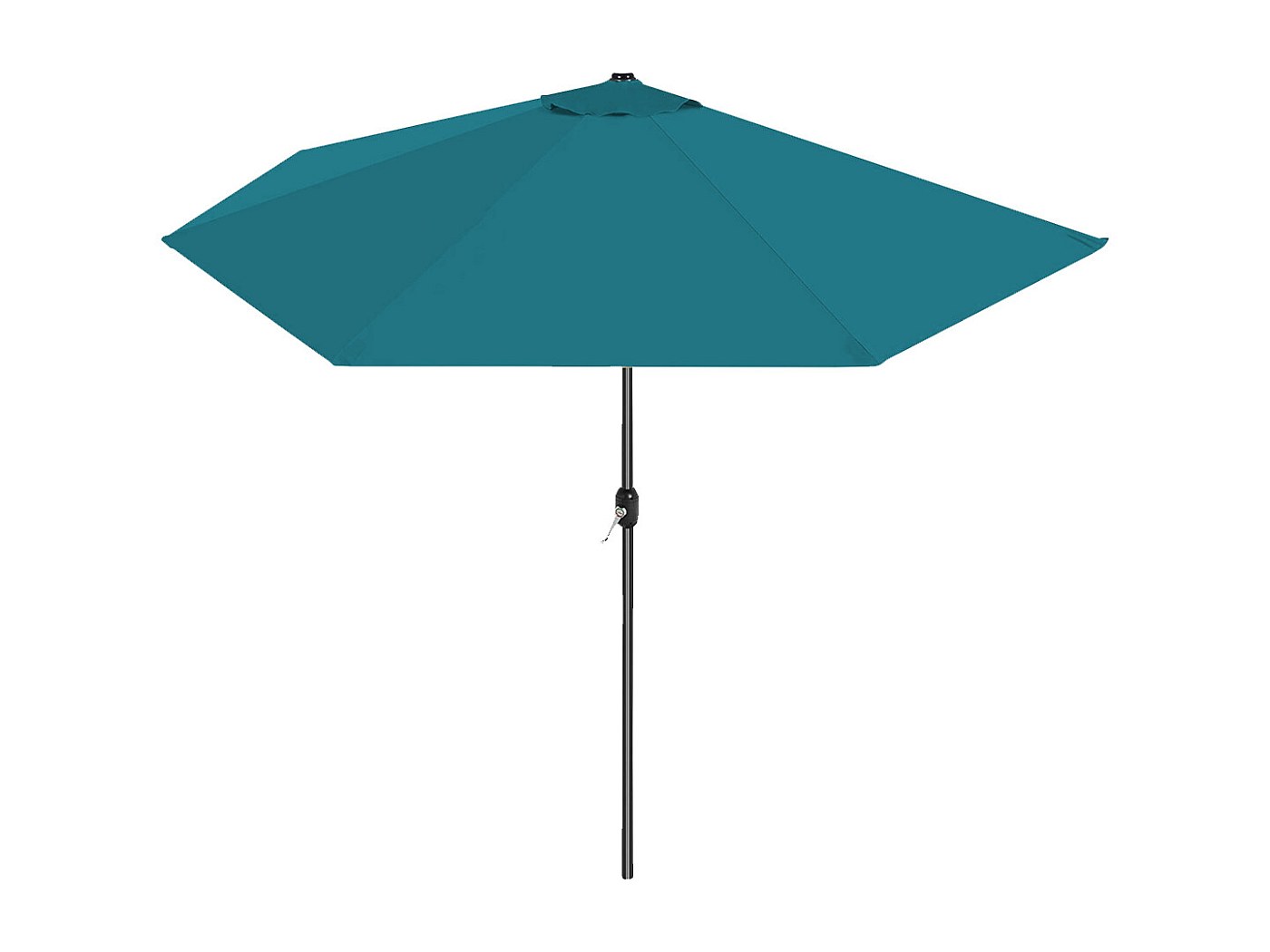 demi-parasol de jardin coloris bleu canard, parasol de balcon terrasse ...