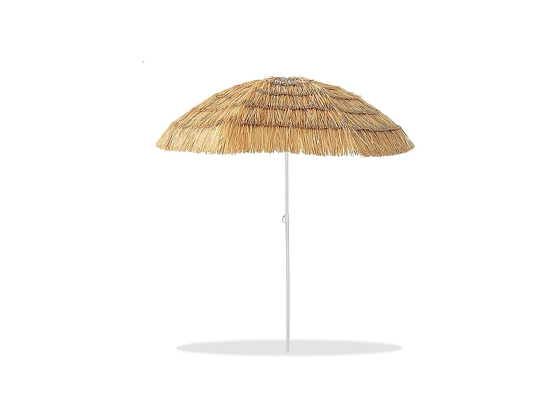 Parasol de plage pliable en noix de coco + Sac