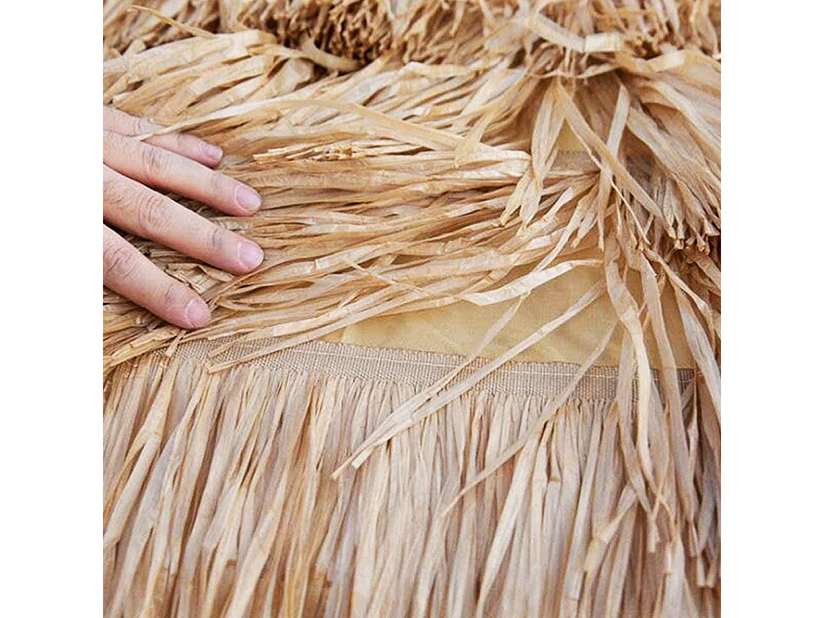 Parasol de plage pliable en noix de coco + Sac