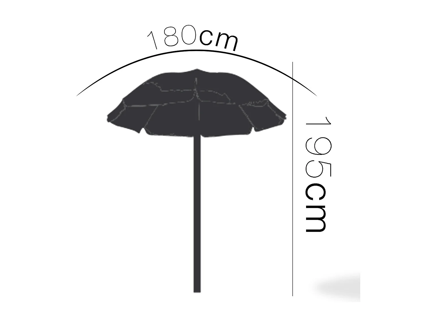 Parasol de plage pliable en noix de coco + Sac