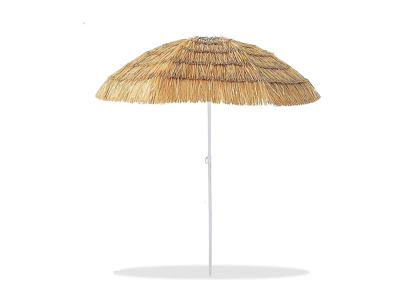 Parasol de plage pliable en noix de coco + Sac