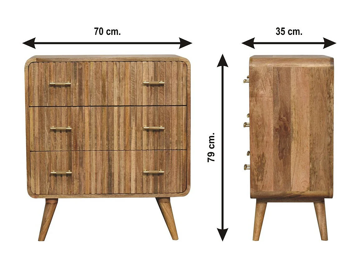 T-Bar gerippte Truhe