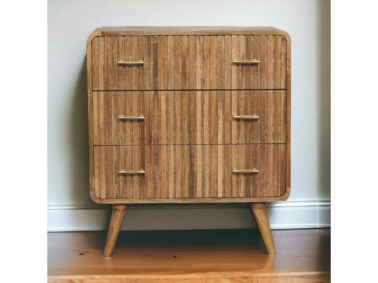 DRESSOIR T-bar met groeven en 3 lades