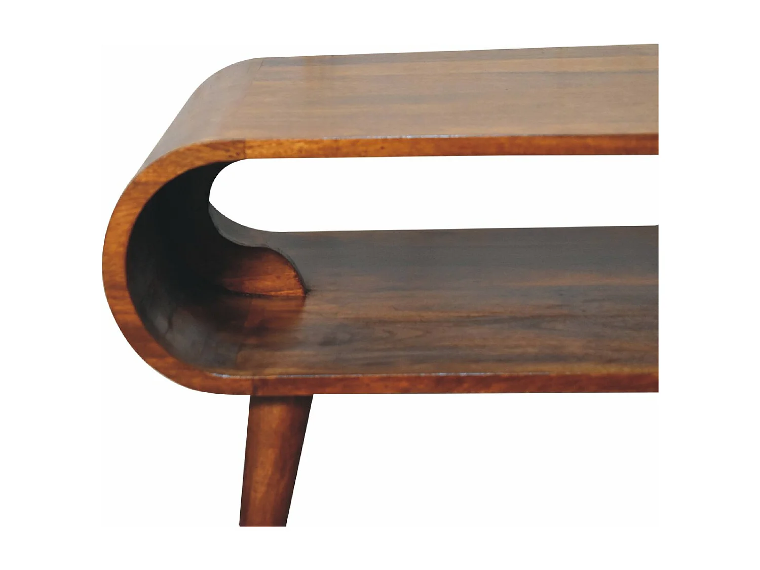 Open eiken salontafel