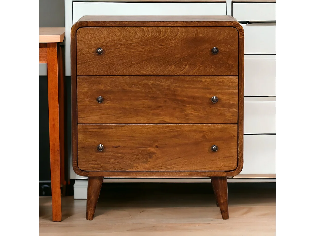 Coffre Mini Curved Chestnut