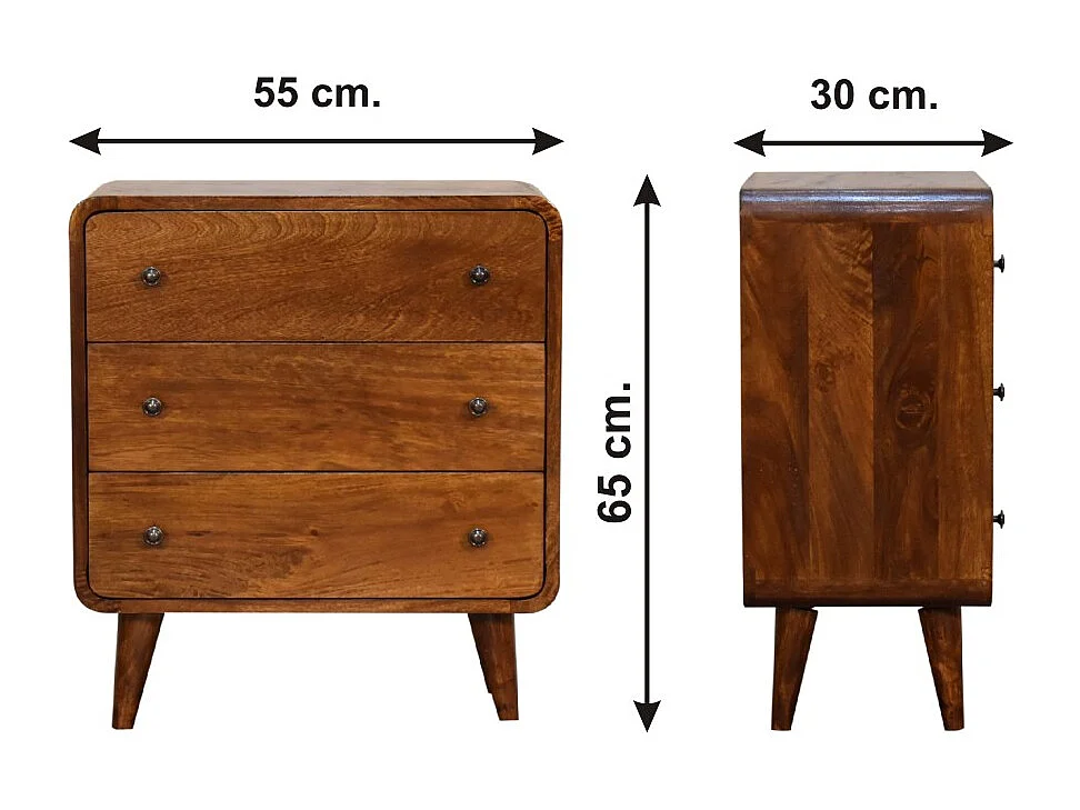 Coffre Mini Curved Chestnut