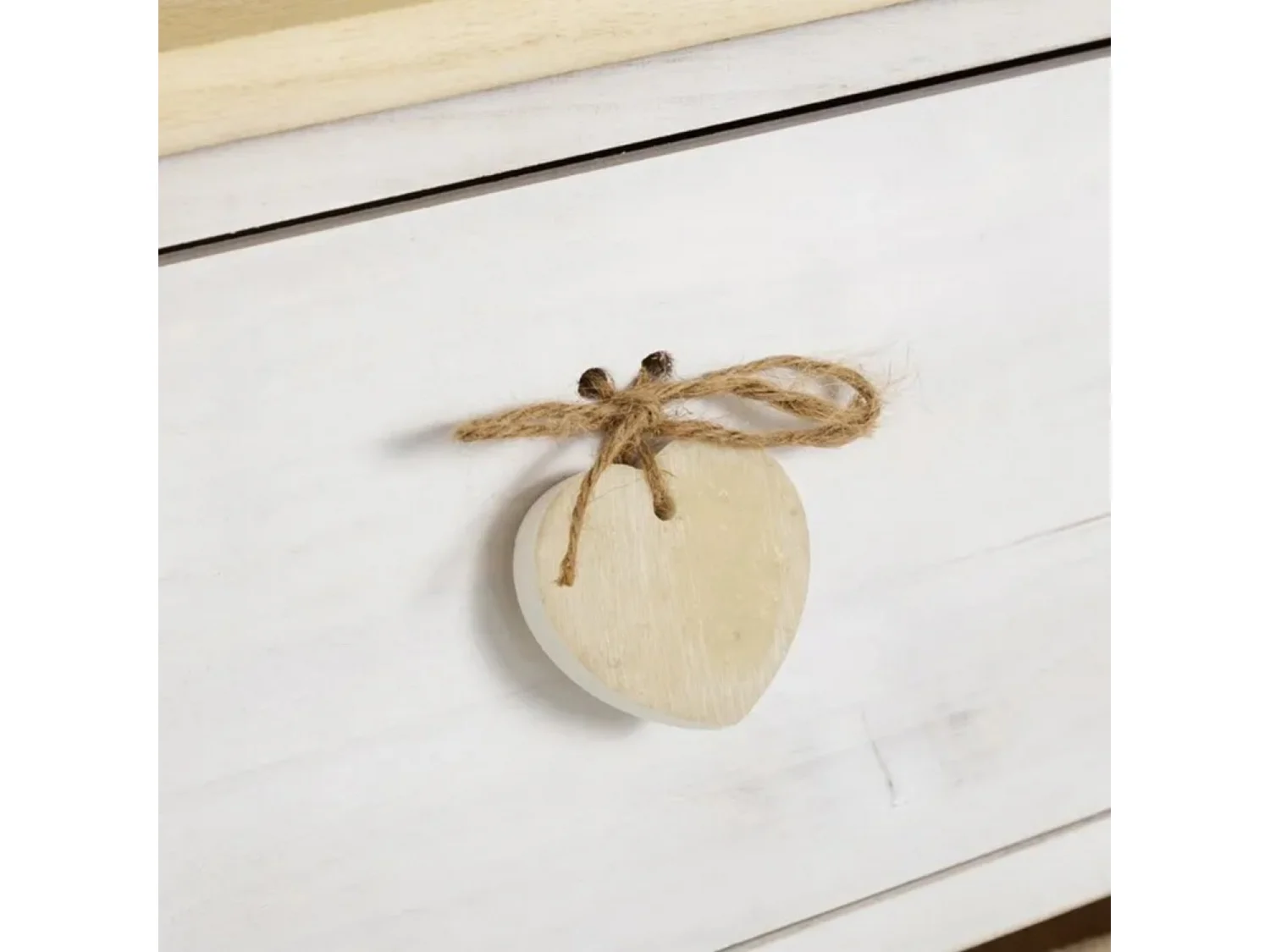 Chiffonier meuble de rangement coloris beige/naturel - Longueur 40 x Profondeur 29 x Hauteur 90 cm